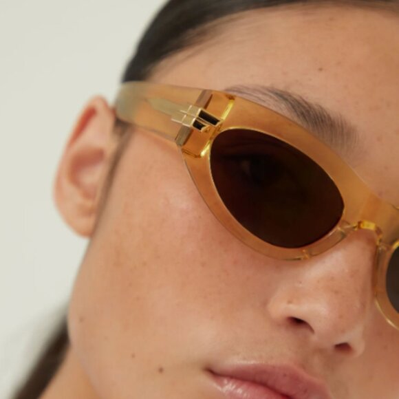 Bottega Veneta Accessories - NEW Bottega Veneta BV1189S 004 53  Bottega Veneta oval crystal sunglasses